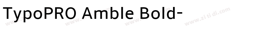 TypoPRO Amble Bold字体转换